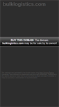 Mobile Screenshot of bulklogistics.com